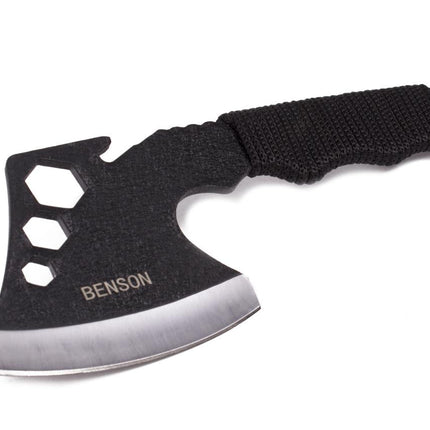 Benson Multifunctionele Handbijl - 23,5 cm - Roestbestendig - Inclusief Paracord & Beschermkap