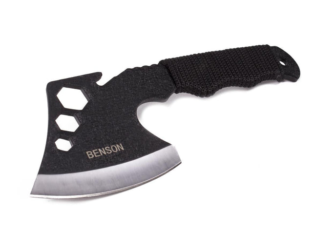 Benson Multifunctionele Handbijl - 23,5 cm - Roestbestendig - Inclusief Paracord & Beschermkap