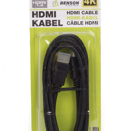 Benson HDMI 1.4 Kabel - 1.5 meter - 4K Ultra HD - Gold Plated - High Speed