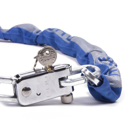 GAD Kettingslot 110 cm - 7 mm - Gehard Staal - Blauw - SuperSafe Cilinder - Security Level 6