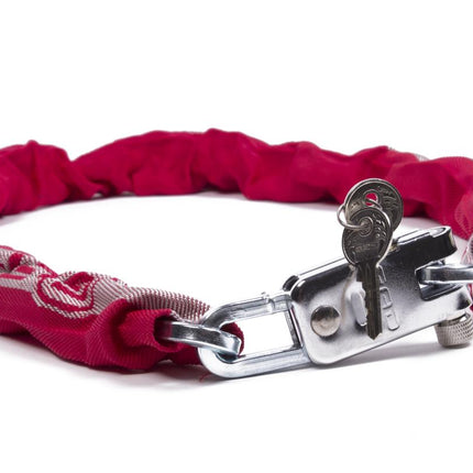 GAD Kettingslot 110 cm - Gehard Staal - Rood - SuperSafe Cilinder - Security Level 6