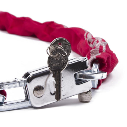 GAD Kettingslot 110 cm - Gehard Staal - Rood - SuperSafe Cilinder - Security Level 6
