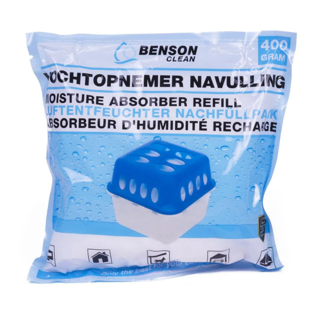 Benson Vochtopnemer Navulling – 400 gram – Krachtig Granulaat – Universeel