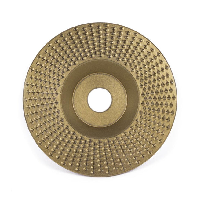 Benson Koolstofstalen Houtslijpschijf – Plat – Ø 98 x 16 mm – Goud