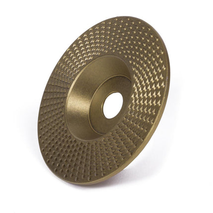 Benson Koolstofstalen Houtslijpschijf – Plat – Ø 98 x 16 mm – Goud