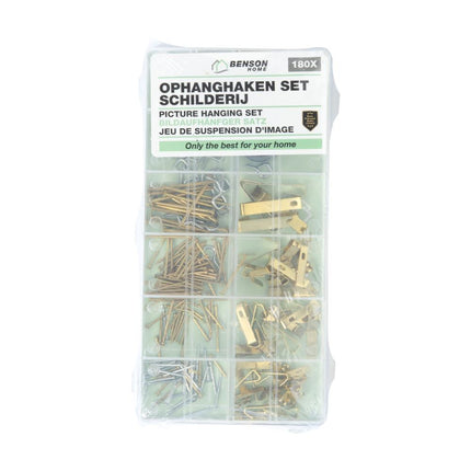 Benson Schilderij Ophangset – 180-delig – Inclusief Opbergbox