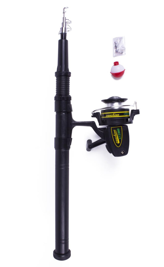 Benson Telescopische Hengelset - 165 cm - Compleet met Molen en Accessoires