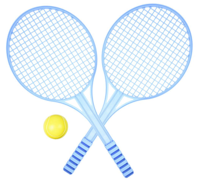 Benson Tennisset - 3-Delig - Voor 2 Personen - Blauw/Geel