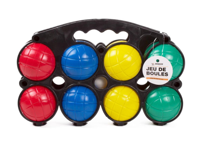 Benson Jeu de Boules Set - 9-Delig - Kunststof - Inclusief Opbergrekje