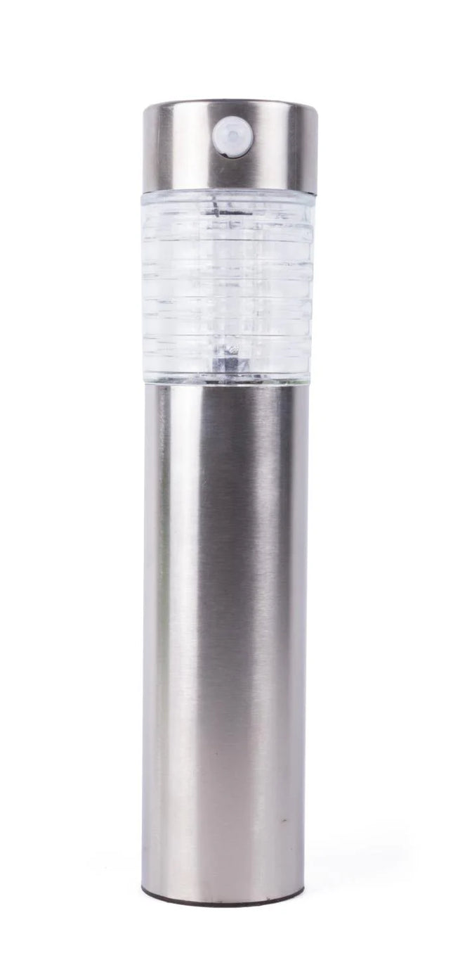 Benson Solar Tuinlamp Fakkel – 28 cm – RVS – Met Bewegingssensor