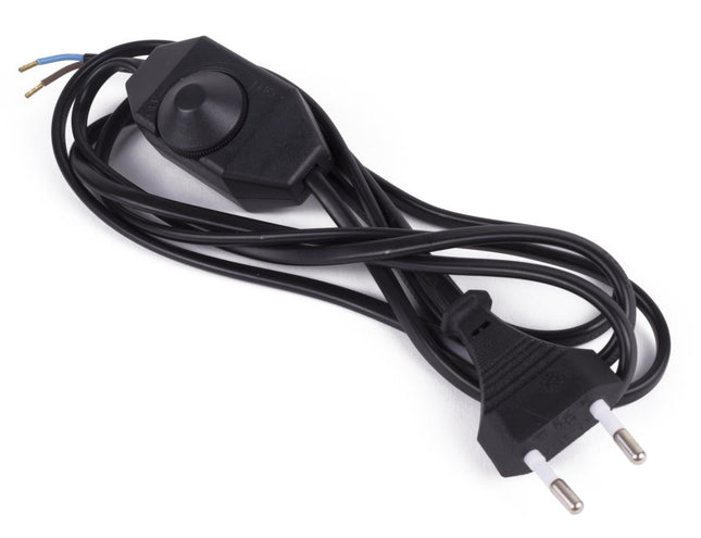 Benson Stroomsnoer met Vloerdimmer – Zwart – 2 meter – LED Geschikt