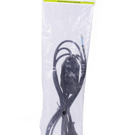 Benson Stroomsnoer met Vloerdimmer – Zwart – 2 meter – LED Geschikt