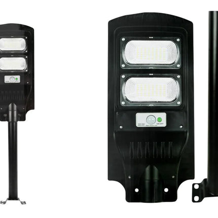 Hofftech Solar LED Lantaarn – 100W – 11.000 mAh – IP65 – Incl. Muurbeugel