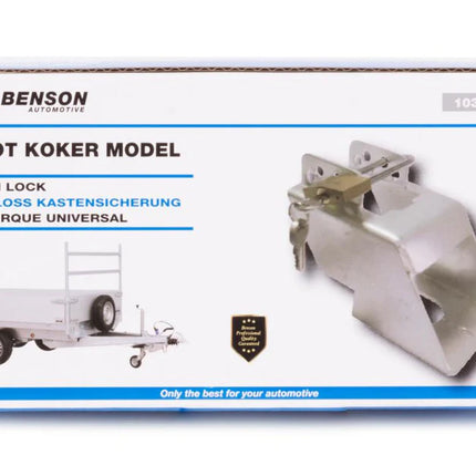 Benson Disselslot Kokermodel - Verzinkt Staal - Inclusief Hangslot & 3 Sleutels