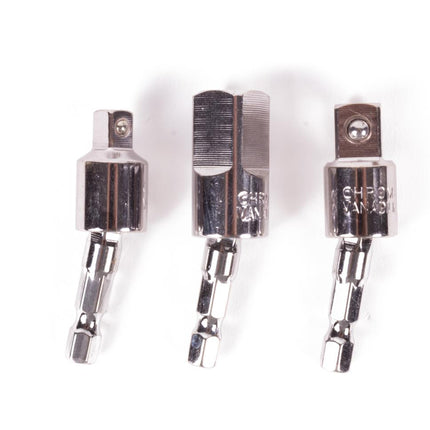 Benson Flexibele Dopadapter Set - 3-delig - 1/4", 3/8" & 1/2" - Voor Boormachine