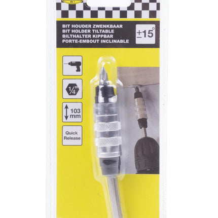 Benson Zwenkbare Bithouder - 15° Pivot - Quick Release - 103 mm