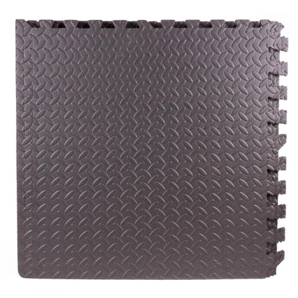 Benson Puzzelmat - Foam Vloertegels - 4-Delig - 60 x 60 cm - Antraciet Grijs