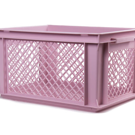 Lastpak Fietskrat - 40 x 30 x 22 cm - Middelgroot - Kunststof - Oud Roze