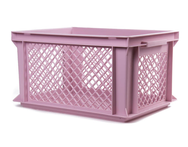 Lastpak Fietskrat - 40 x 30 x 22 cm - Middelgroot - Kunststof - Oud Roze