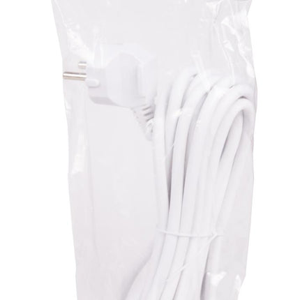 Benson Aansluitsnoer met Randaarde – 5 meter – 3x1.0 mm² – Wit