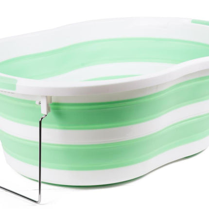 Benson Opvouwbaar Babybadje - Antislip - 70 x 46,5 cm - Groen/Wit