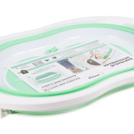 Benson Opvouwbaar Babybadje - Antislip - 70 x 46,5 cm - Groen/Wit