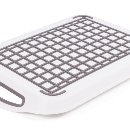 Benson Antislip Dienblad - 40,5 x 28,5 cm - Wit/Grijs - Hittebestendig