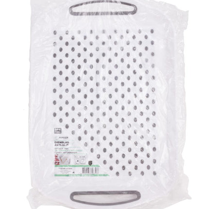 Benson Antislip Dienblad - 40,5 x 28,5 cm - Wit/Grijs - Hittebestendig