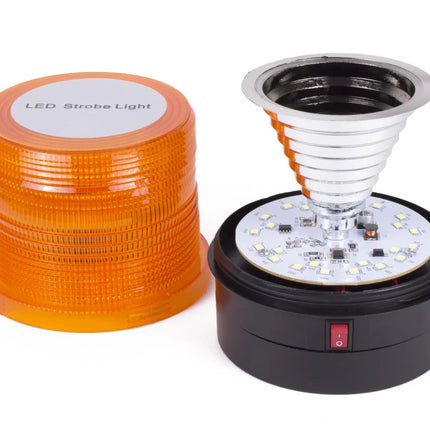 Benson LED Zwaailamp - Oranje - Magneetbevestiging - Op Batterijen