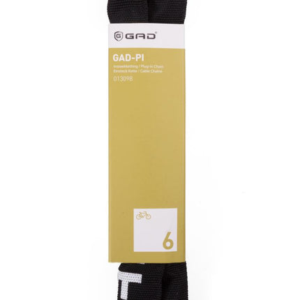 GAD Insteekketting - 1400 mm x 5.5 mm - Gehard Staal - Zwart - Beschermhoes
