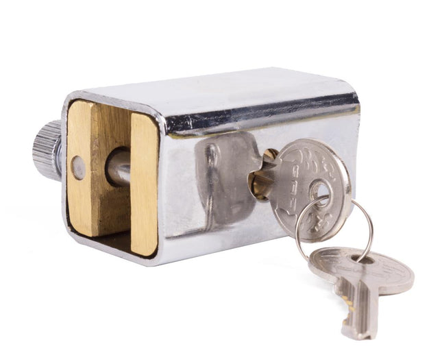 GAD-star Slot met 2 Pinnen - 8 mm - Messing - Inclusief 2 Sleutels