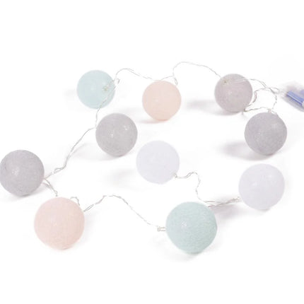 Benson LED Lichtsnoer – 10 Cotton Balls – 1,52 Meter – Veelkleurig