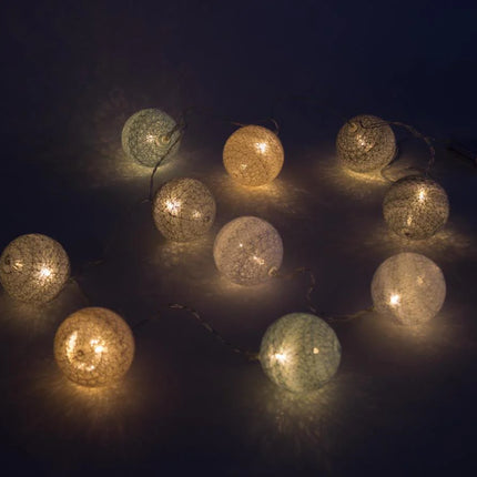 Benson LED Lichtsnoer – 10 Cotton Balls – 1,52 Meter – Veelkleurig