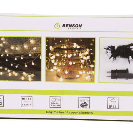 Benson LED Lichtsnoer Cherry Balls – 100 Gekleurde LED's – 9,3 Meter – IP44
