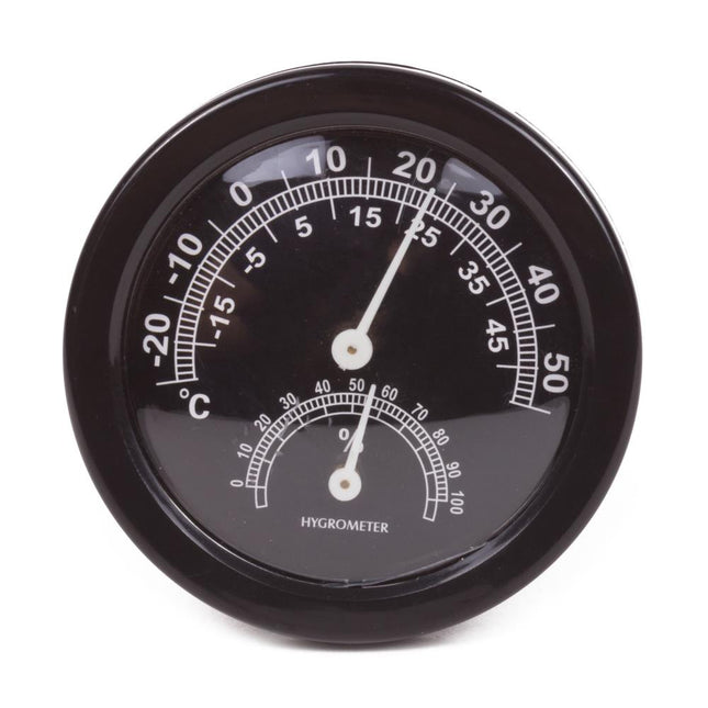 Benson Analoge Thermo- & Hygrometer - Ø 75 mm - Zwart