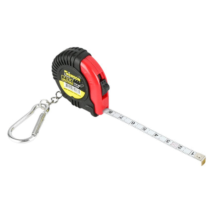 Benson Rolbandmaat 2 meter x 6 mm - Rubber - Met Karabijnhaak