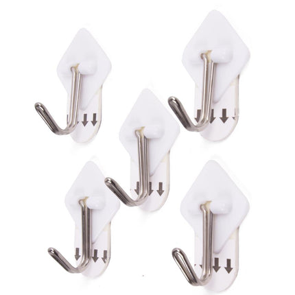 Benson Verwijderbare Handdoekhaken - Zelfklevend - 5-delig - 3,3 x 3,3 cm