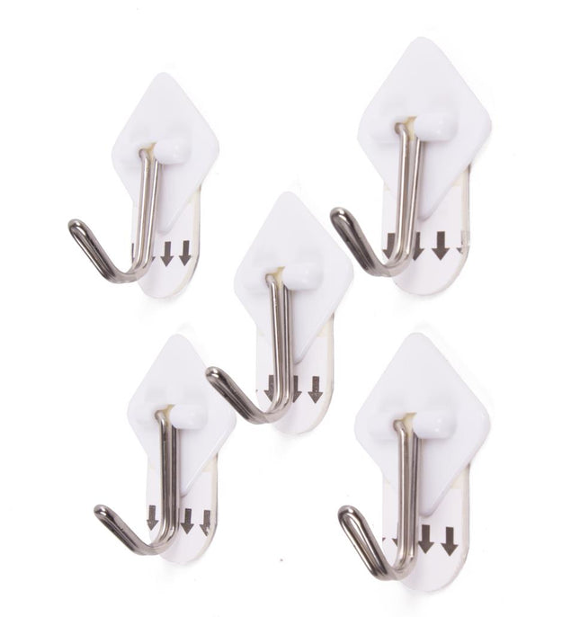Benson Verwijderbare Handdoekhaken - Zelfklevend - 5-delig - 3,3 x 3,3 cm