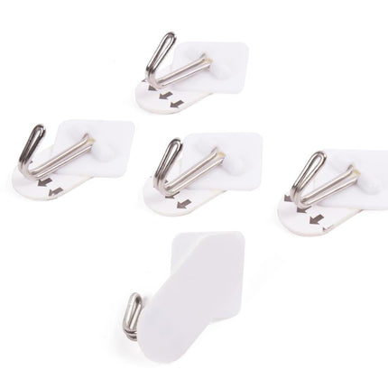 Benson Verwijderbare Handdoekhaken - Zelfklevend - 5-delig - 3,3 x 3,3 cm