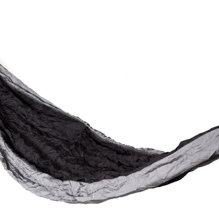 Benson Ultralichte Hangmat - 275 x 140 cm - Scheurbestendig 210T Nylon - Grijs/Zwart