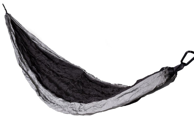 Benson Ultralichte Hangmat - 275 x 140 cm - Scheurbestendig 210T Nylon - Grijs/Zwart