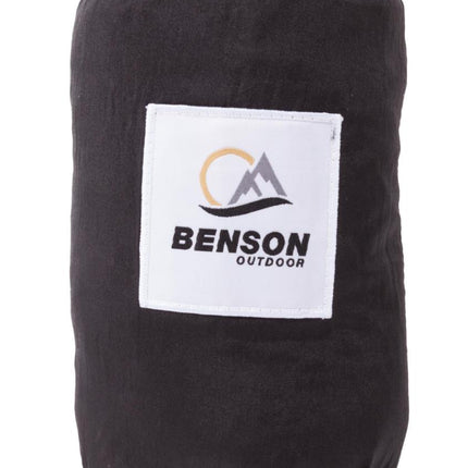 Benson Ultralichte Hangmat - 275 x 140 cm - Scheurbestendig 210T Nylon - Grijs/Zwart