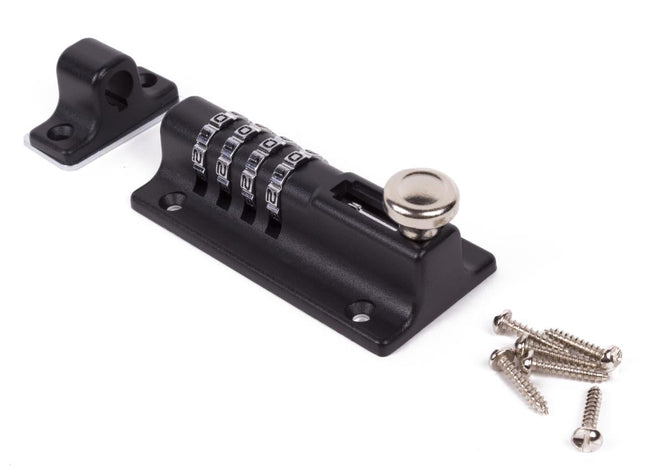 Benson Deurschuif met Cijferslot – 120 x 50 mm – 4-cijferig – Veiligheidsschroeven