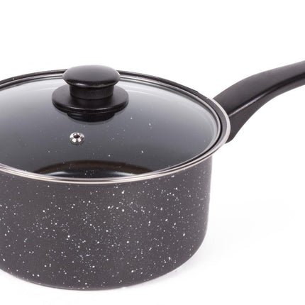 Benson Steelpan met Marmerlook - Antiaanbaklaag - 20 cm - 3 Liter
