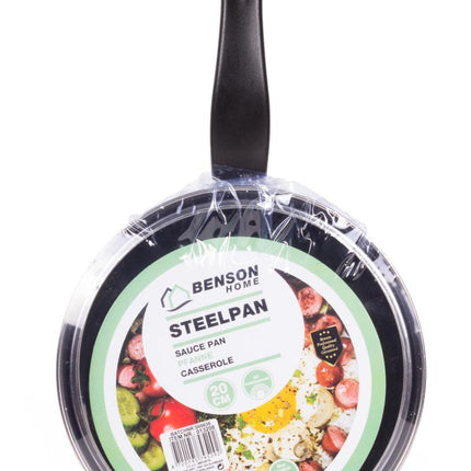 Benson Steelpan met Marmerlook - Antiaanbaklaag - 20 cm - 3 Liter