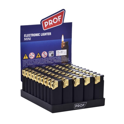 Prof Aansteker Mini Black Rubber - Soft Touch - Gasaansteker