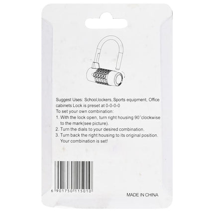 Tri-Circle Cijferhangslot – 54 mm – Zinklegering – 4-Cijferige Combinatie