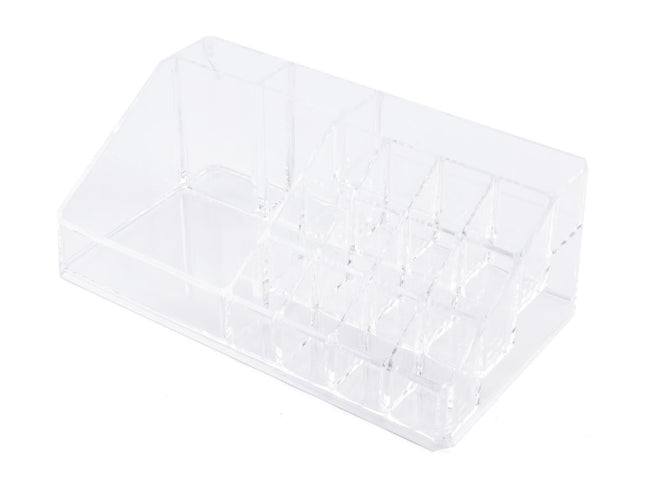 Benson Make-up Organizer – 16 Vakjes – Transparant – 22,3 x 12,7 x 8 cm
