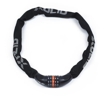 Xolid Ketting Cijferslot - 6 mm x 900 mm - Zwart - Sleutelloos