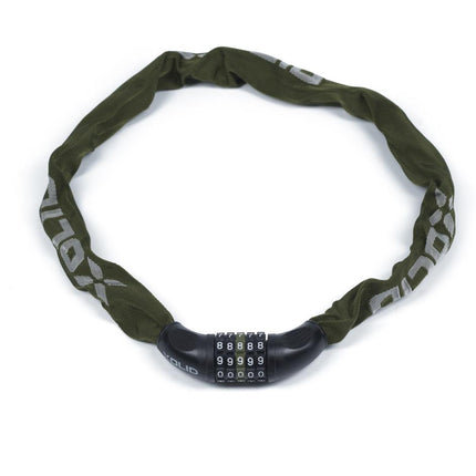 Xolid Ketting Cijferslot - 6 mm x 900 mm - Army Green - Gehard Staal